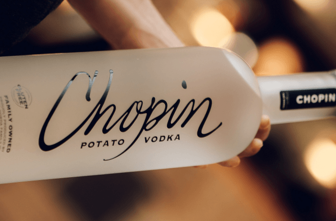 Luxury presentation of Polish Chopin vodka